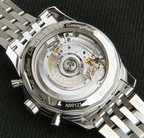 Breitling watch models with clear back